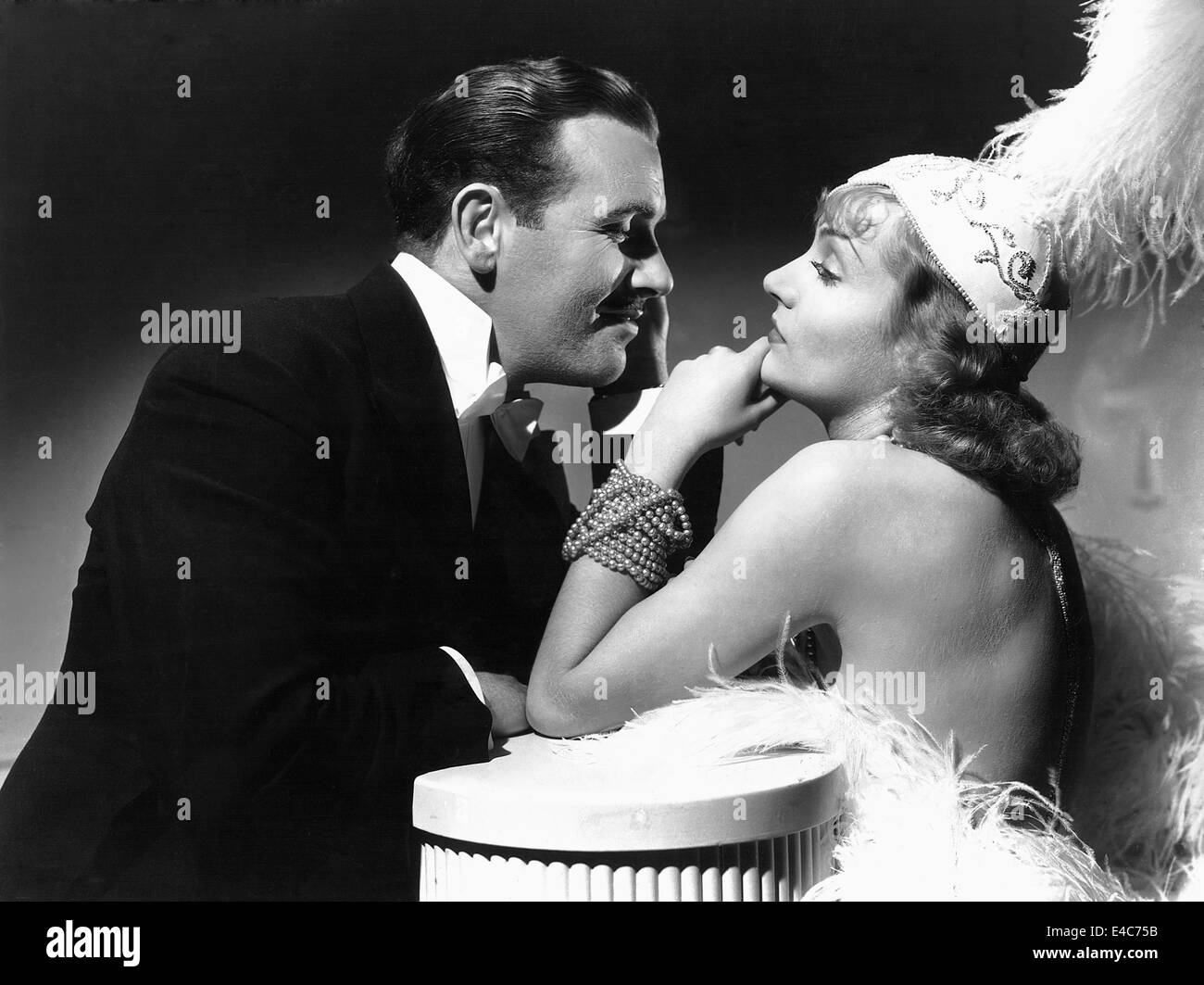 Preston Foster, Carole Lombard, am Set des Films "Liebe vor dem Frühstück", 1936 Stockfoto