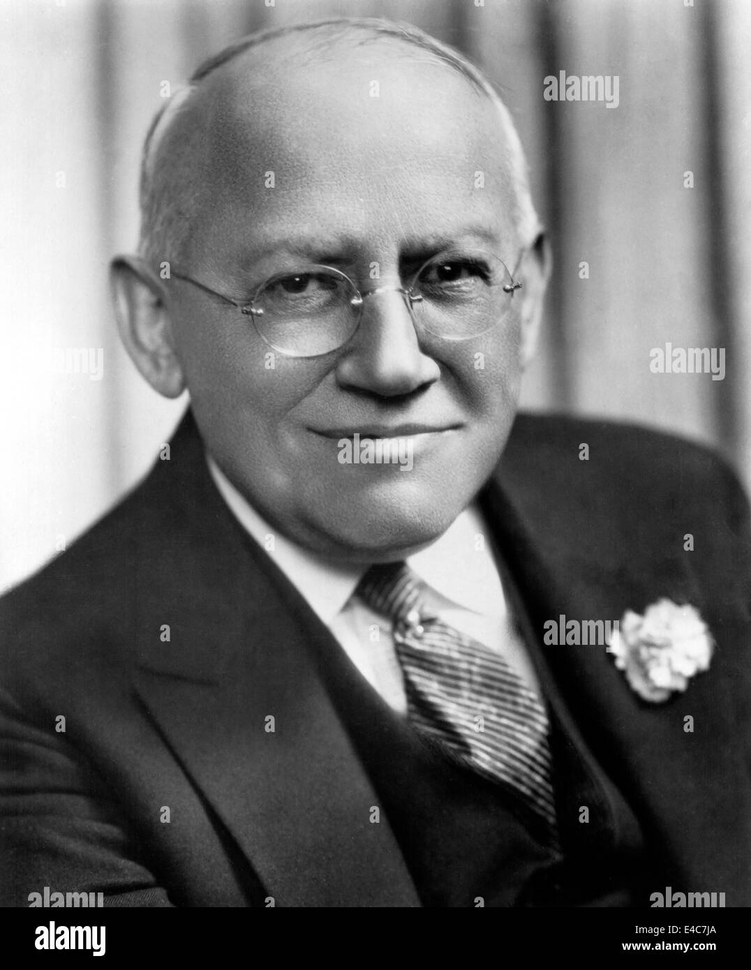 Carl Laemmle, Pionier der amerikanischen Filmemacher und Gründer der Universal Studios, Portrait, ca. 1920 Stockfoto
