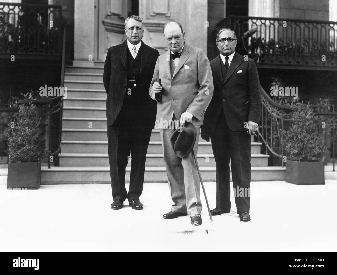 William Randolph Hearst, Winston Churchill, Louis B. Mayer, Porträt, 1930er Jahre Stockfoto