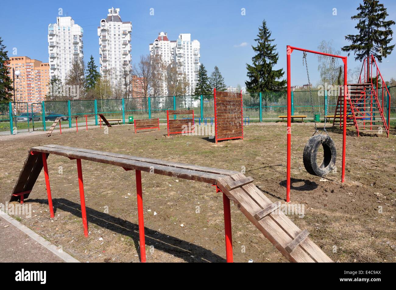 Wander-und Hundetraining Stockfoto