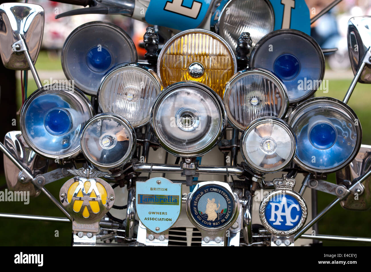 Lambretta Roller Details Stockfoto