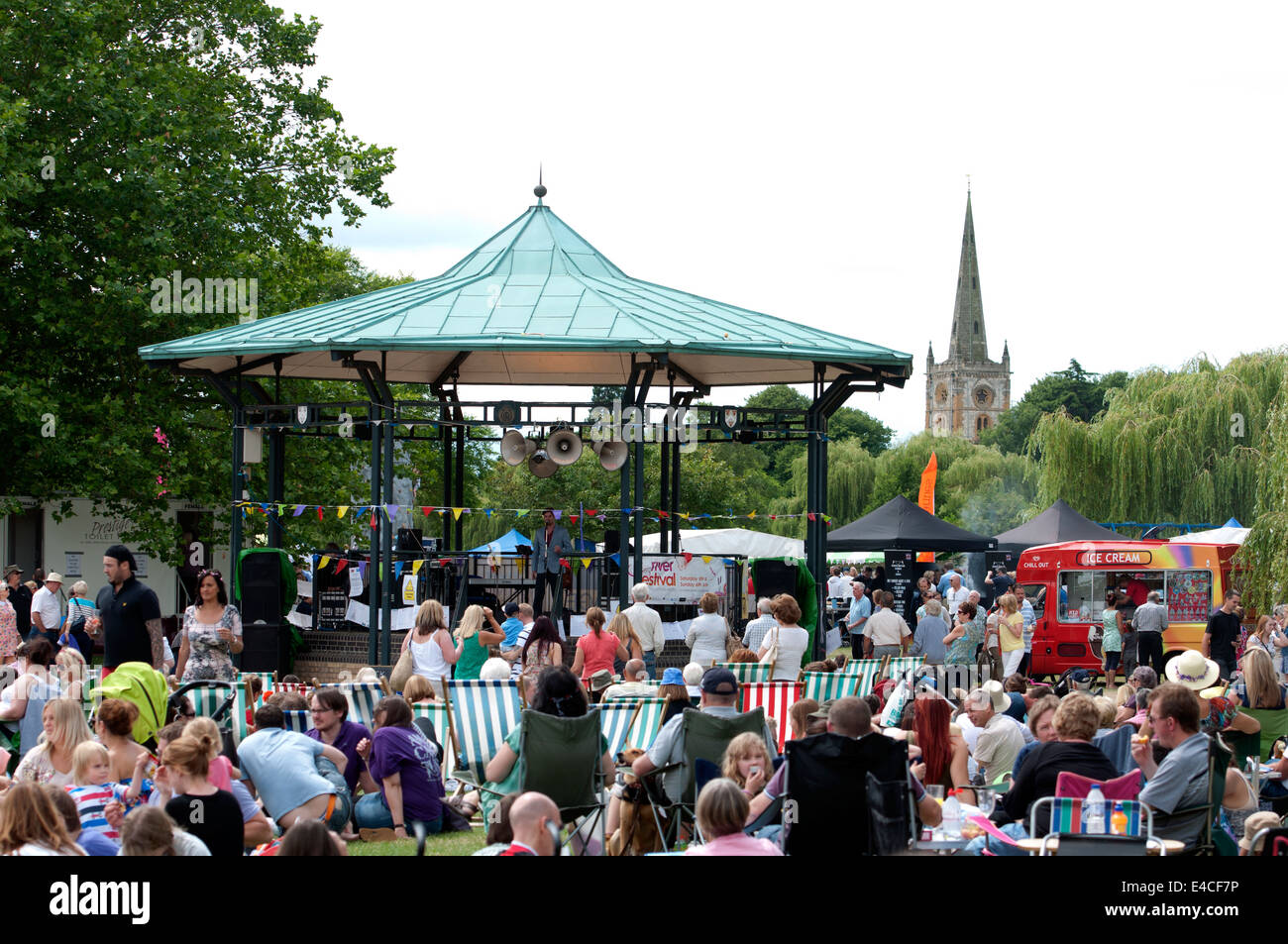 Das Stratford River Festival Stockfoto