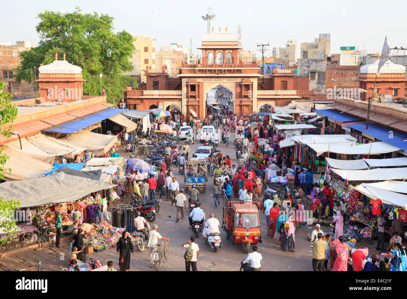 Sadar Basar/Markt, Jodhpur, Rajasthan, Indien Stockfoto