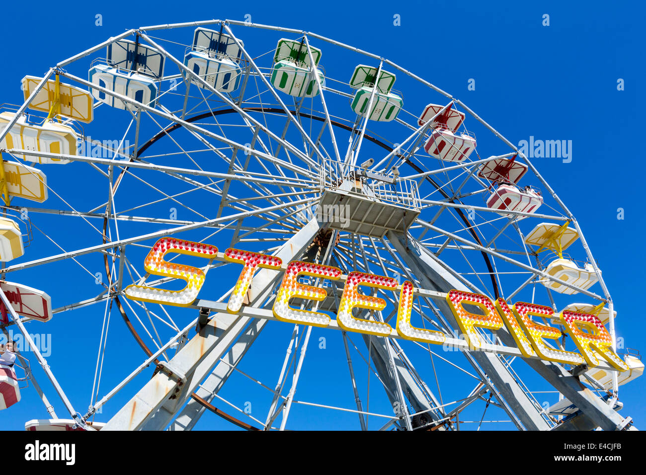 Das Riesenrad auf dem Steel Pier, Atlantic City, New Jersey, Vereinigte Staaten Stockfoto