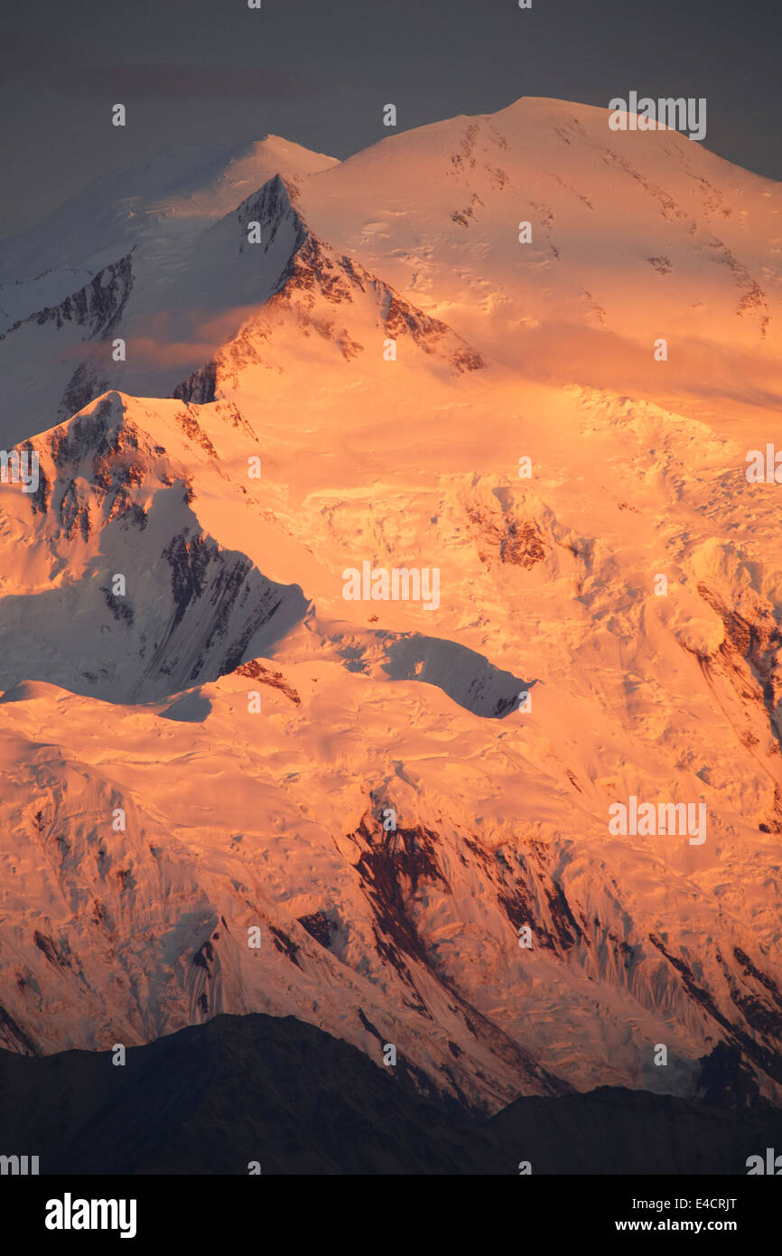 Mt. McKinley, auch bekannt als Denali Denali Nationalpark, Alaska. Stockfoto