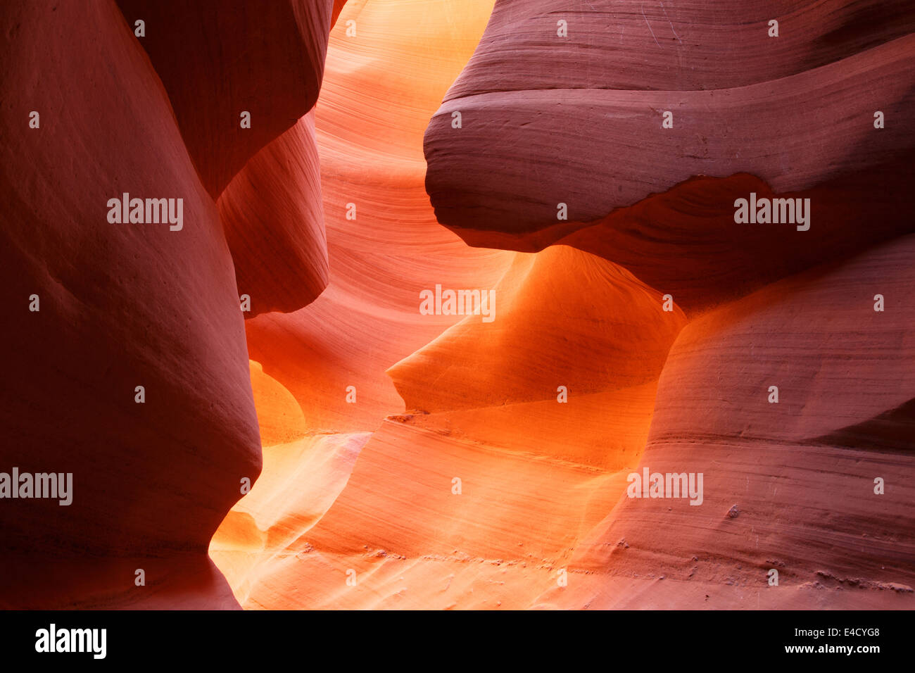 Lower Antelope Slot Canyon, Navajo Parkland, Page, Arizona. Stockfoto