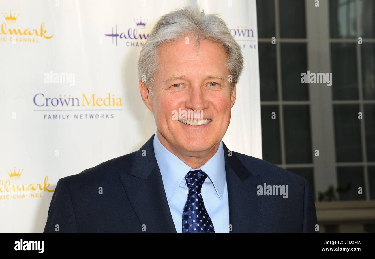 Beverly Hills, CA. 8. Juli 2014. Bruce Boxieitner im Ankunftsbereich für Hallmark Channel Sommer 2014 Fernsehen Critics Association Press Tour Northpole Weihnachtsfeier, Northpole Manor, Beverly Hills, CA 8. Juli 2014. Bildnachweis: Dee Cercone/Everett Collection/Alamy Live-Nachrichten Stockfoto