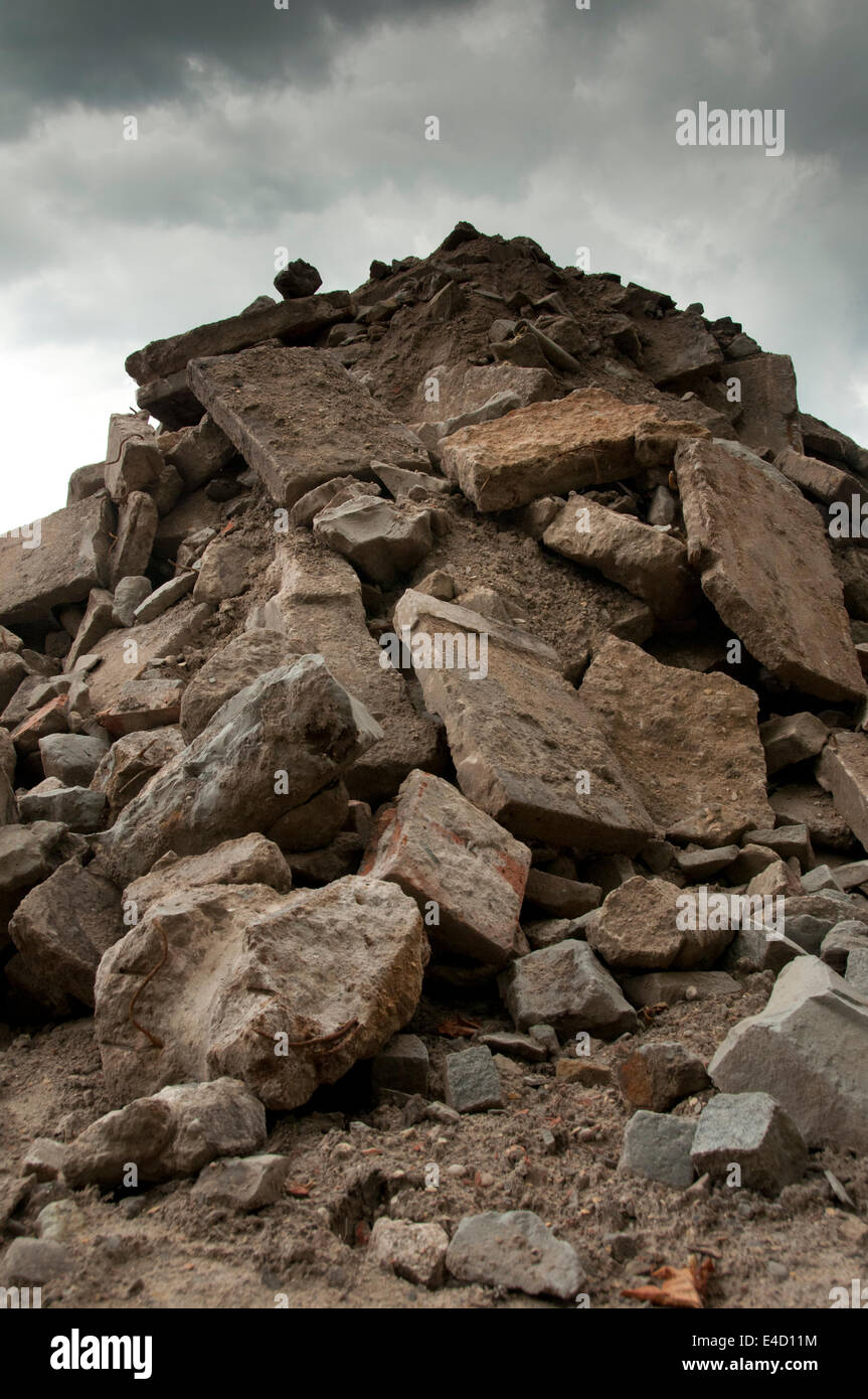 Schutt und Asche Stockfoto