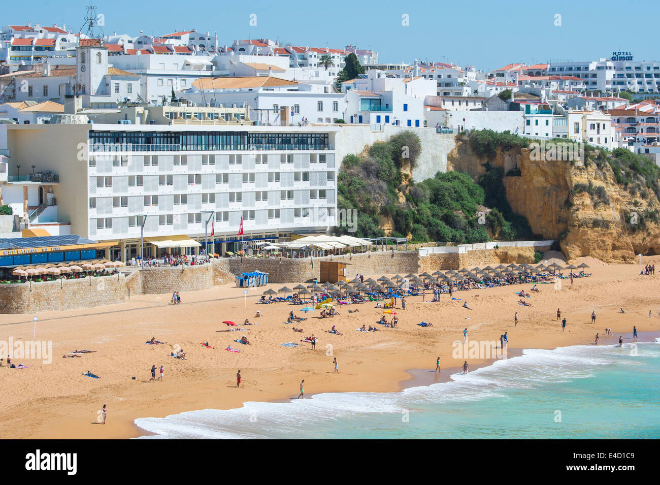 Fischer Strand, Albufeira, Algarve, Portugal, Europa Stockfoto