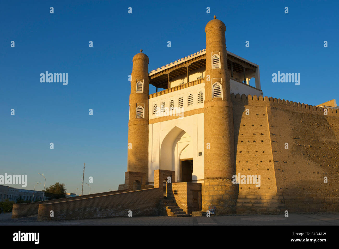 Eingang zur Zitadelle Ark, Buchara, Usbekistan Stockfoto