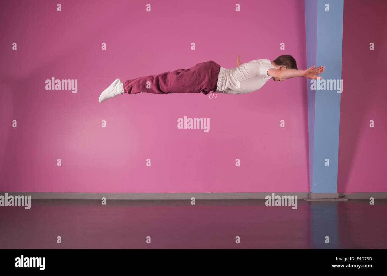Kühle Pause Tänzer Mitte Luft Stockfoto