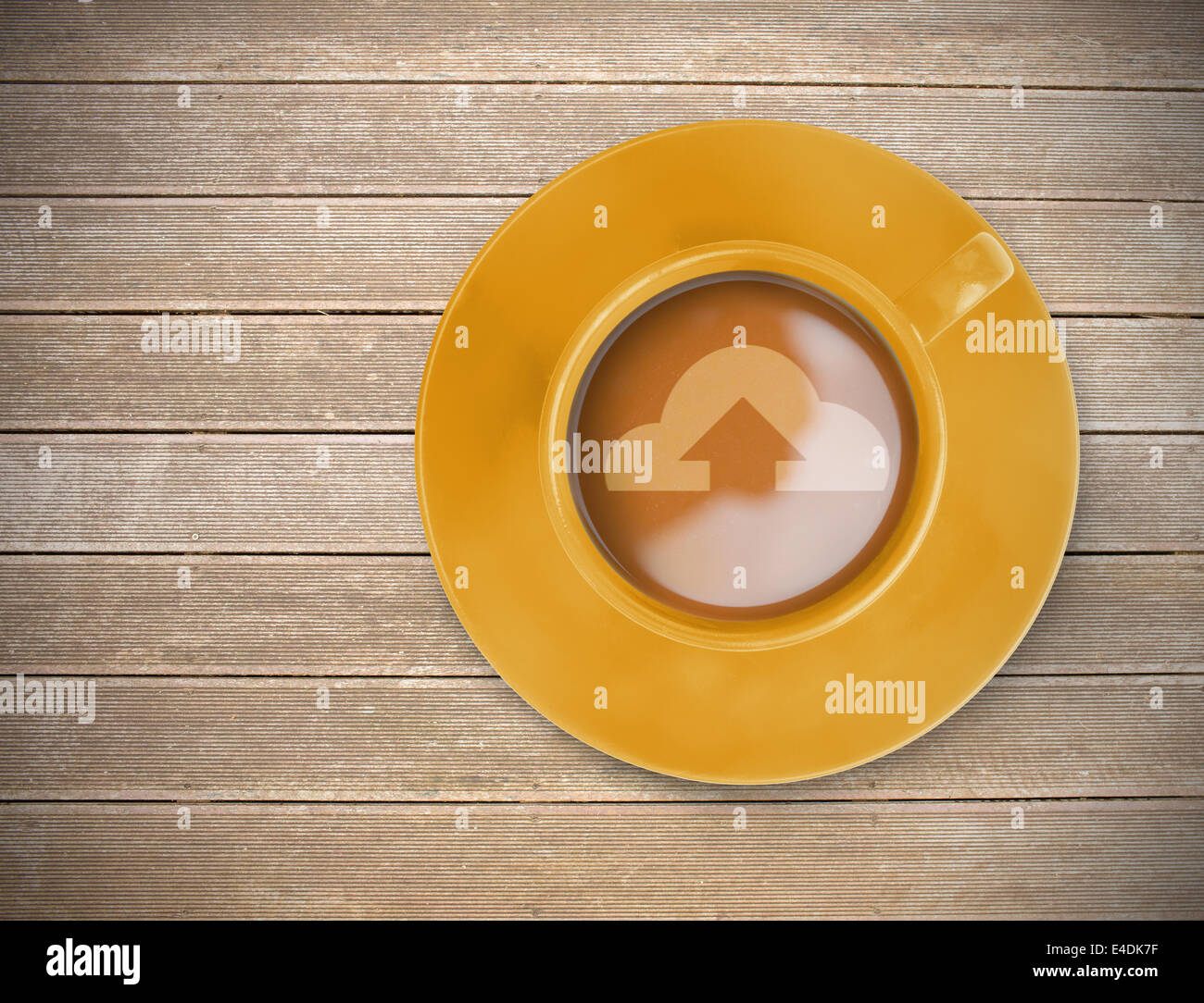 Das zusammengesetzte Bild von Cloud Computing Stockfoto