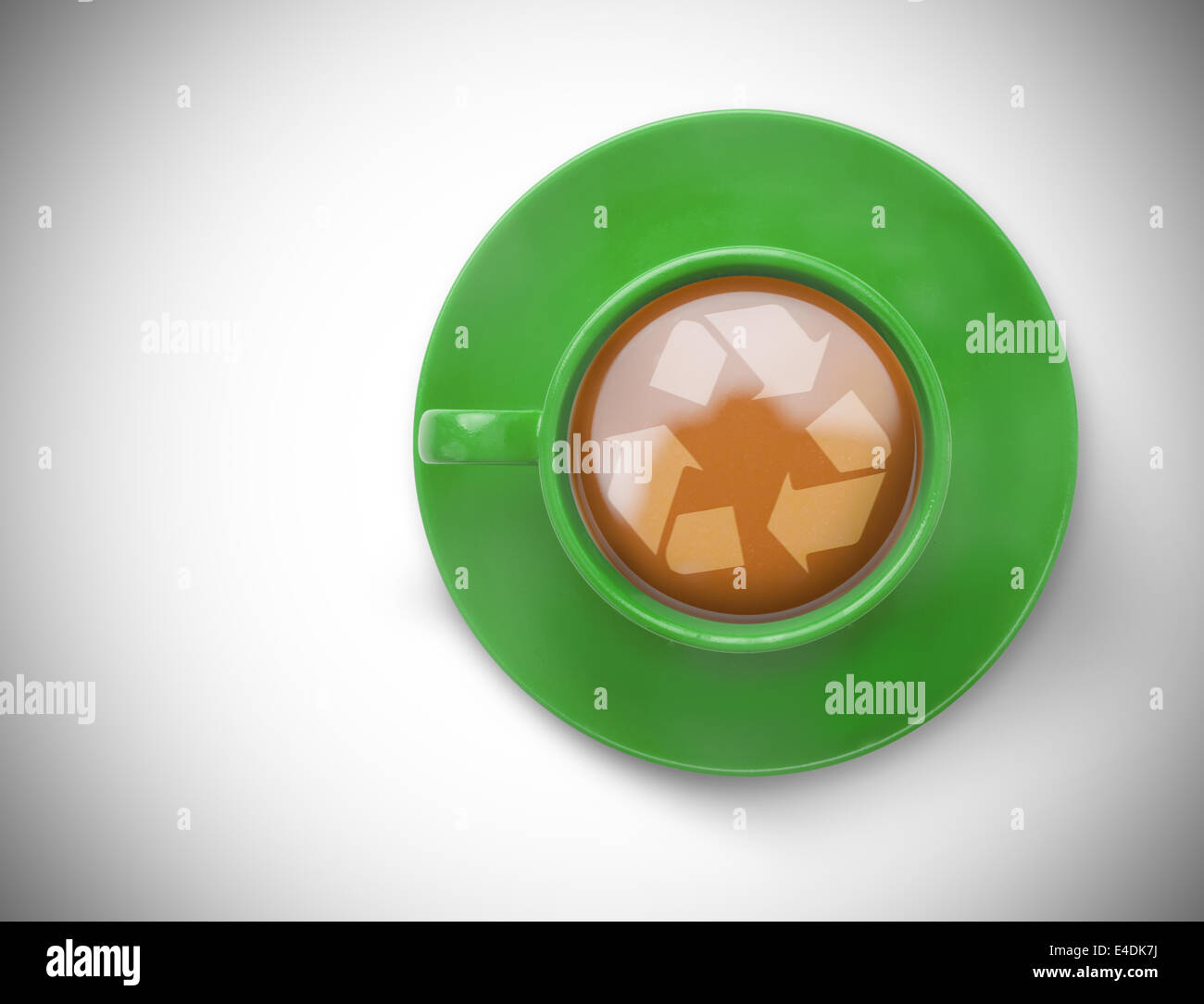 Zusammengesetztes Bild von recycling-symbol Stockfoto