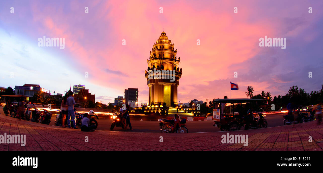 Nationales Denkmal, Phnom Penh, Kambodscha. Stockfoto