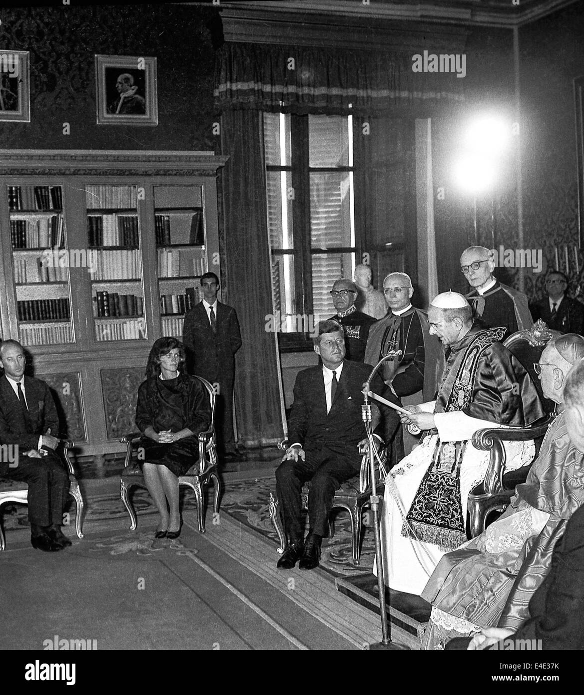 Paolo VI und John Kennedy - 2. Juli 1963 Stockfoto