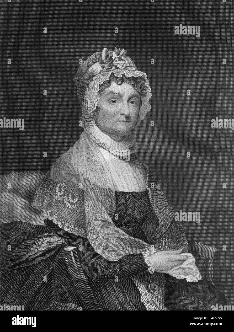 Abigail Smith Adams, 1744-1818, die Ehefrau von John Adams, der zweite Präsident der Vereinigten Staaten, Stockfoto
