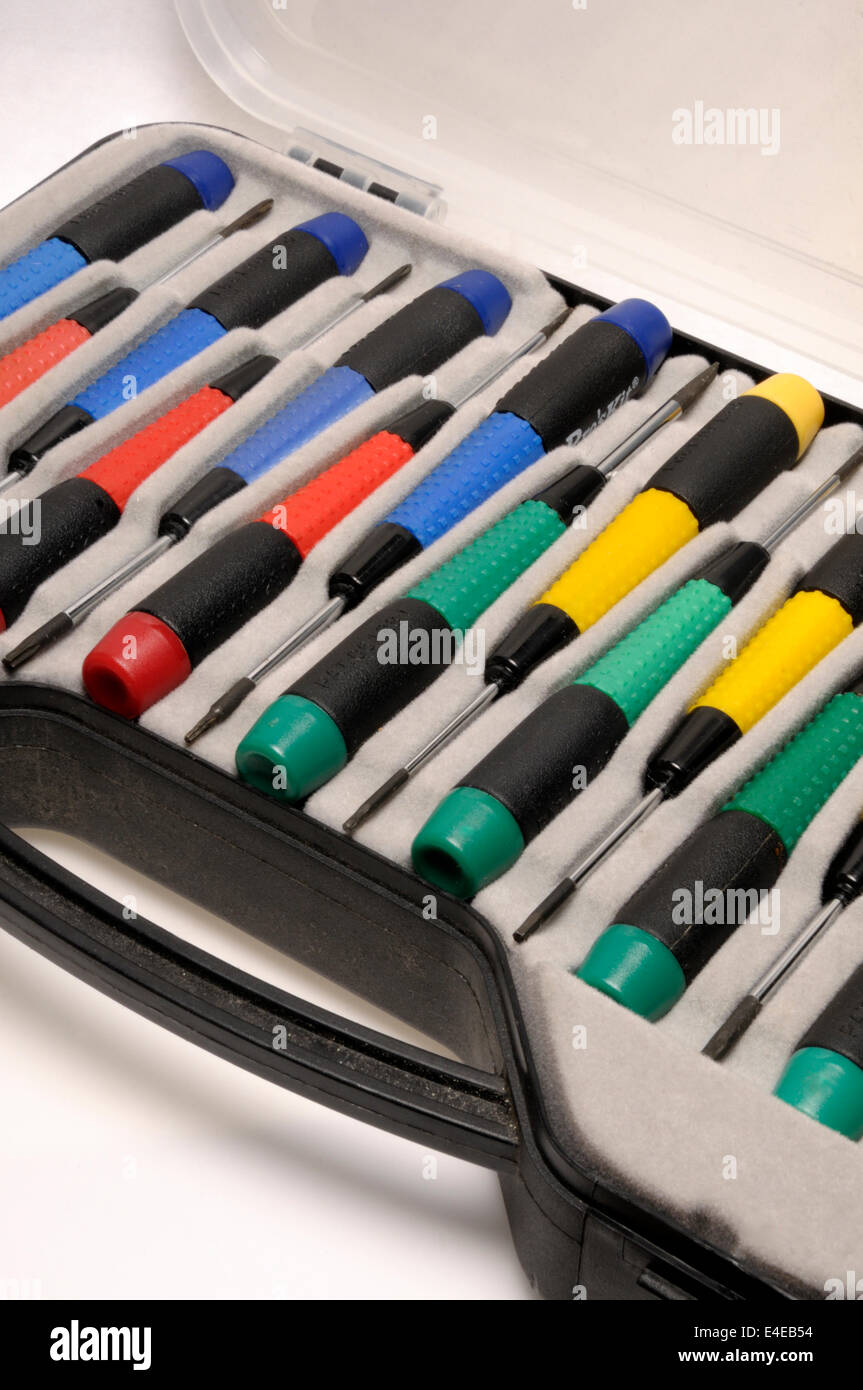 Satz von Schrauber Stockfoto