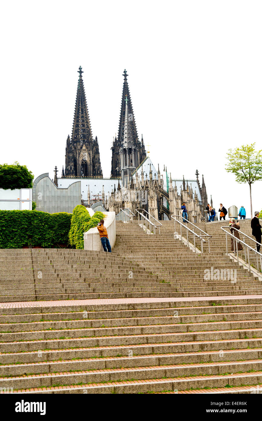 Blick auf den Dom in Köln Stockfoto