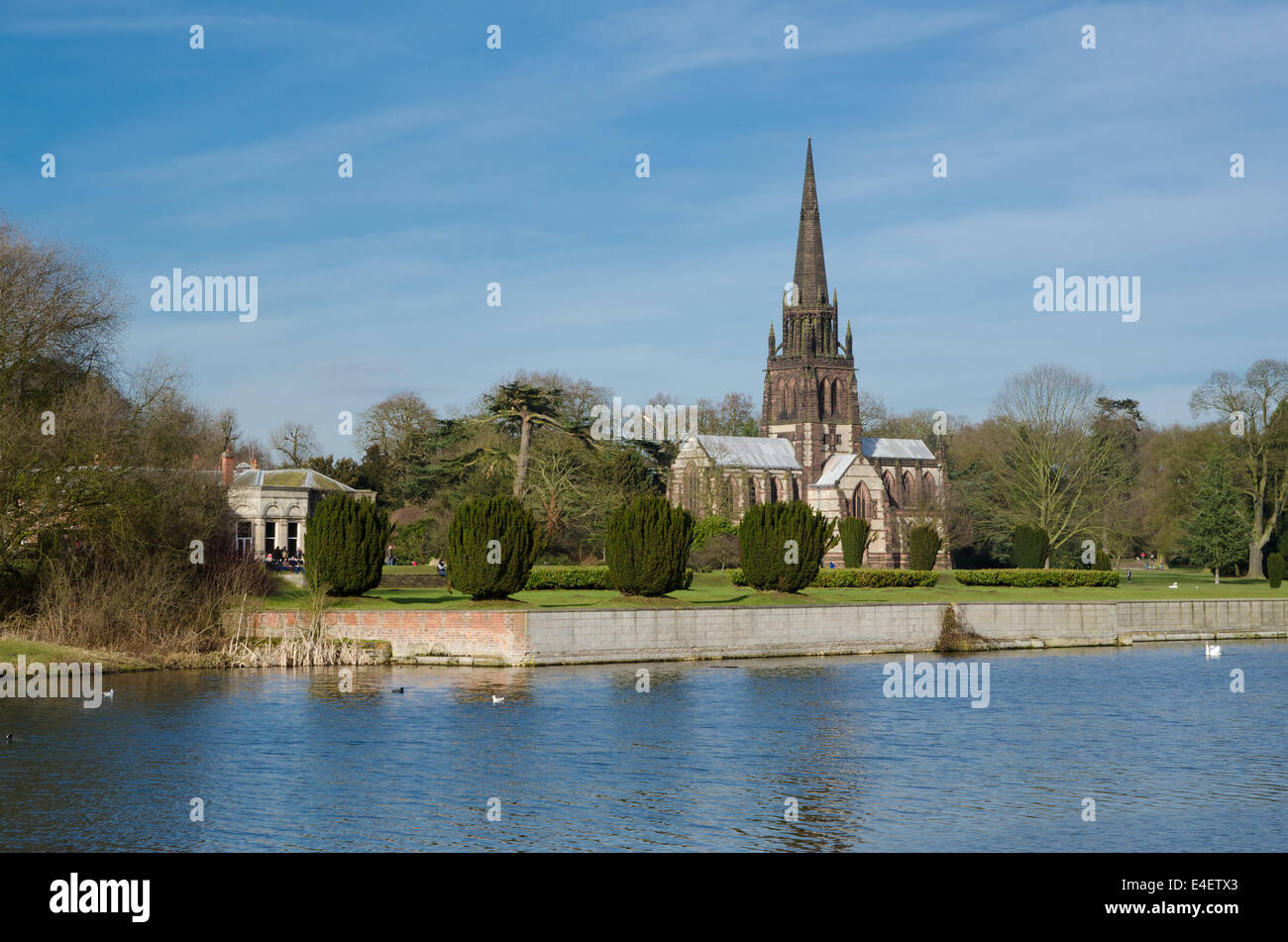 Kirche der Heiligen Jungfrau Maria, Clumber Park, Stockfoto