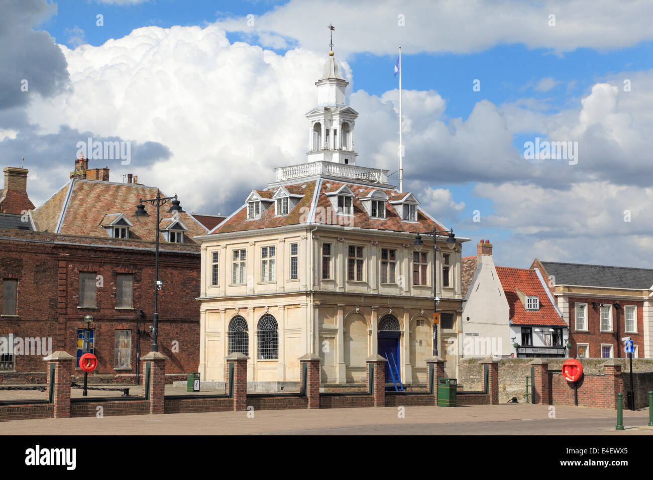 Kings Lynn Zollhaus, Purfleet Quay, Norfolk, England UK, Englisch Custom Häuser, Architektur des 17. Jahrhunderts Stockfoto