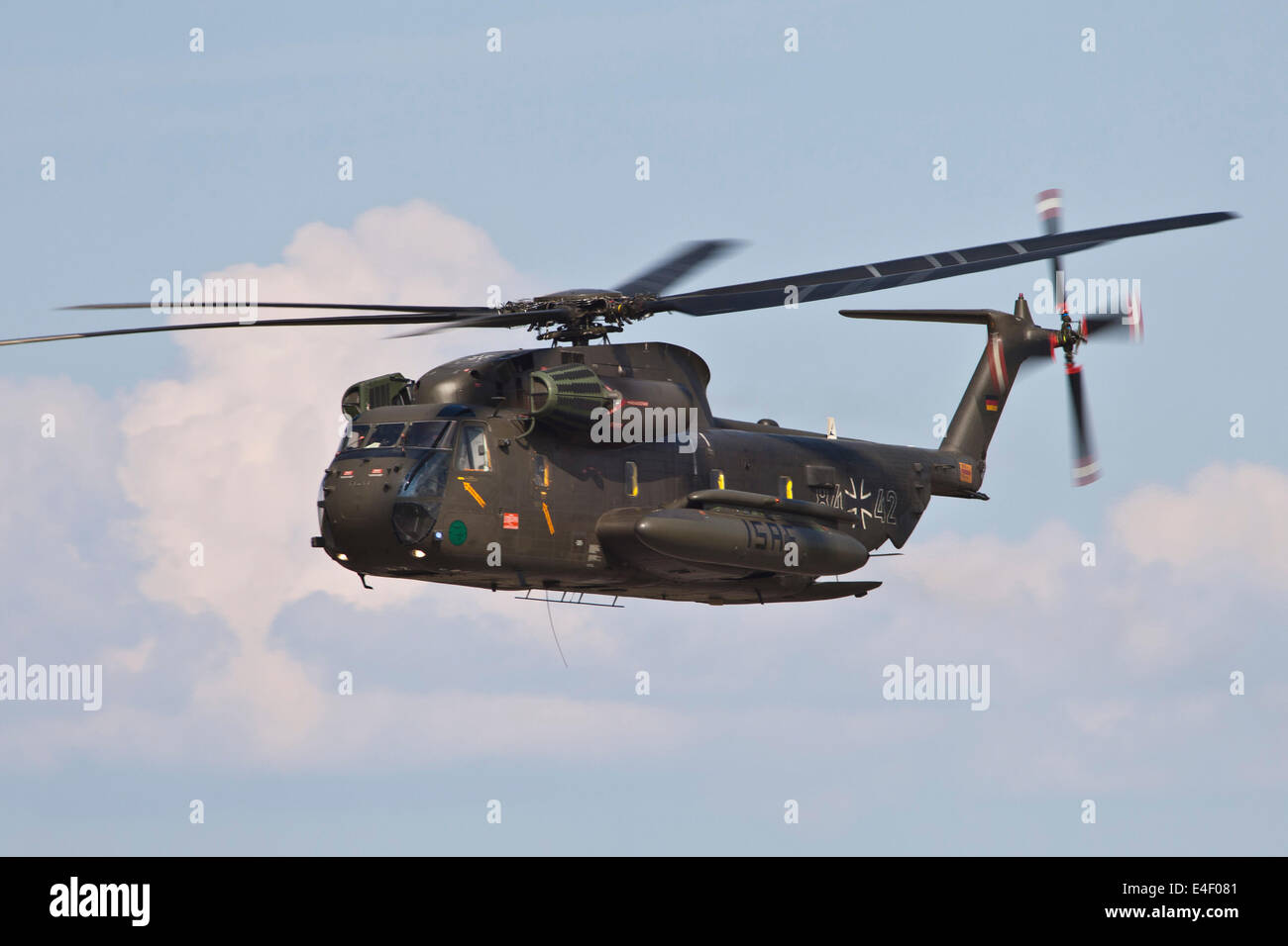 Eine CH-53GS der Bundeswehr ISAF Markierungen, Neuburg, Deutschland. Stockfoto