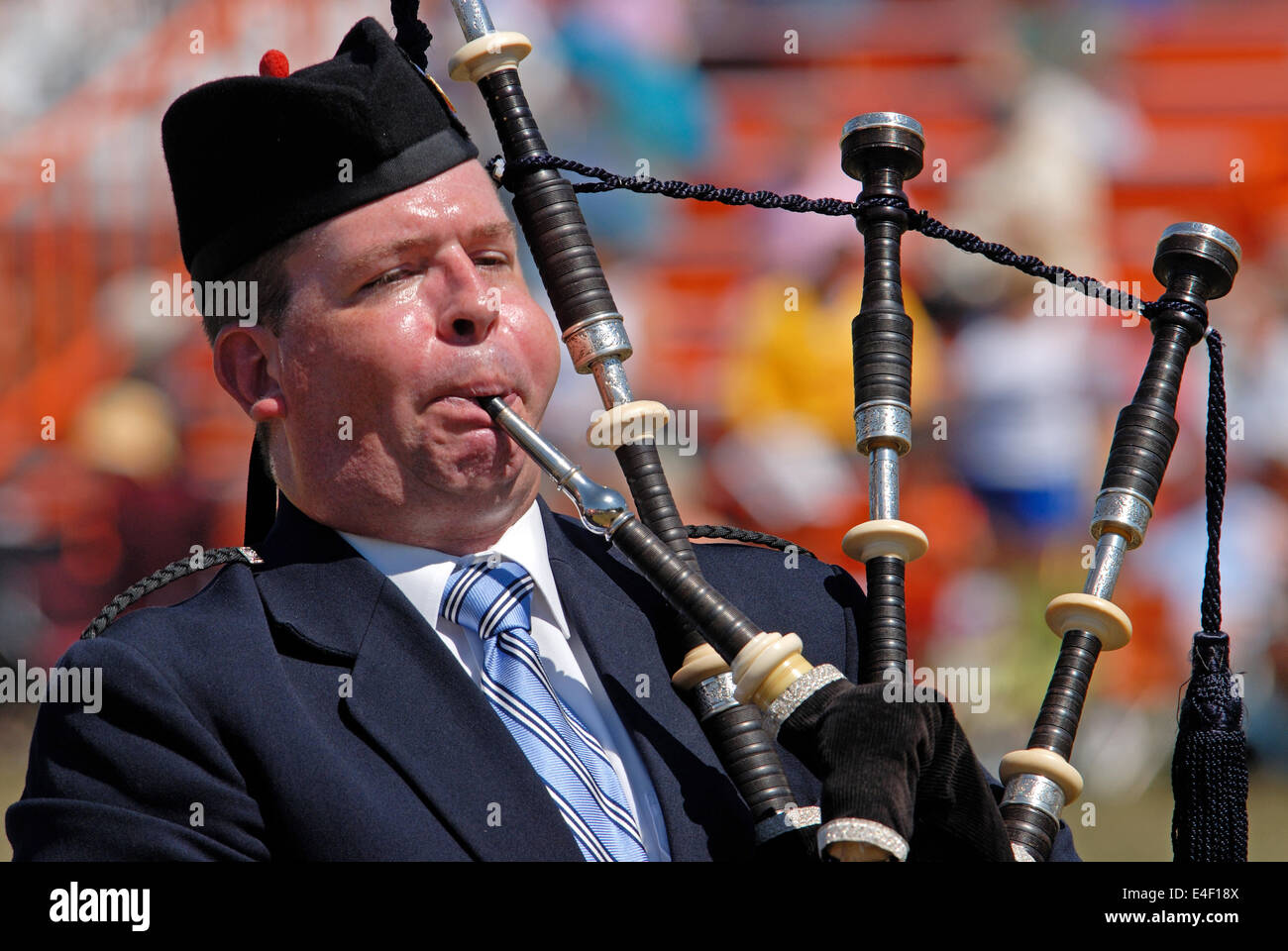 Dudelsack, schottischer Musik Stockfoto