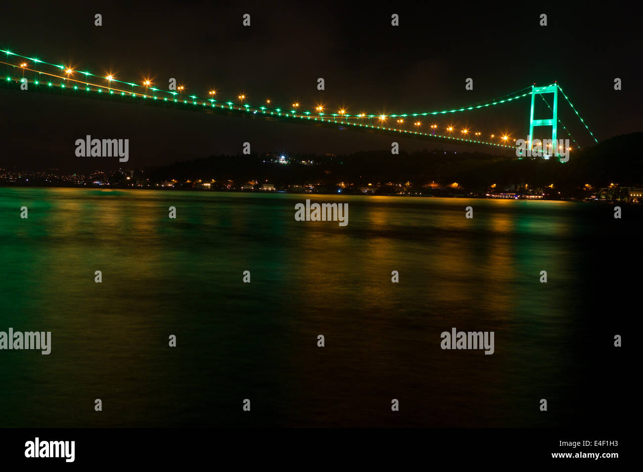 Fatih Sultan Mehmet-Brücke, Istanbul, Türkei Stockfoto