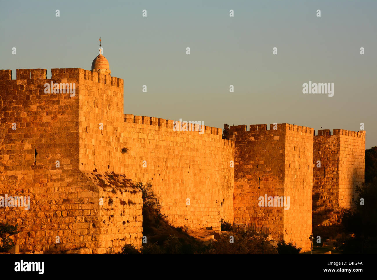 Mauern Jerusalems, Israel Stockfoto