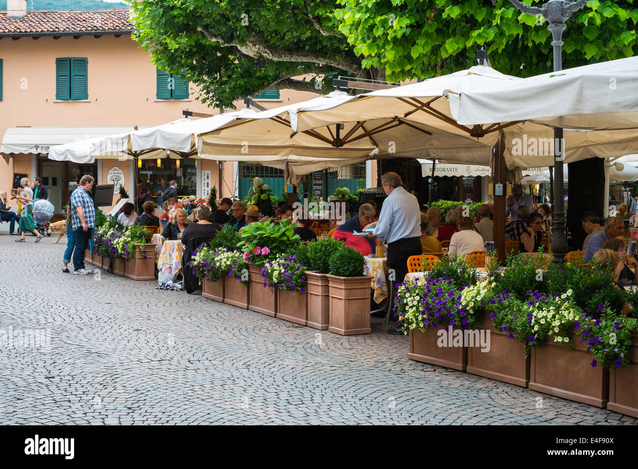 Piazza Generale Luigi Cadorna, Stresa Lago Maggiore Italien. Stockfoto