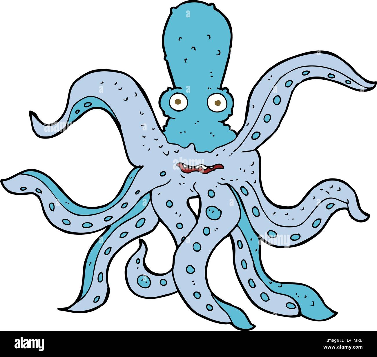 Cartoon Riesenkraken Stock Vektor