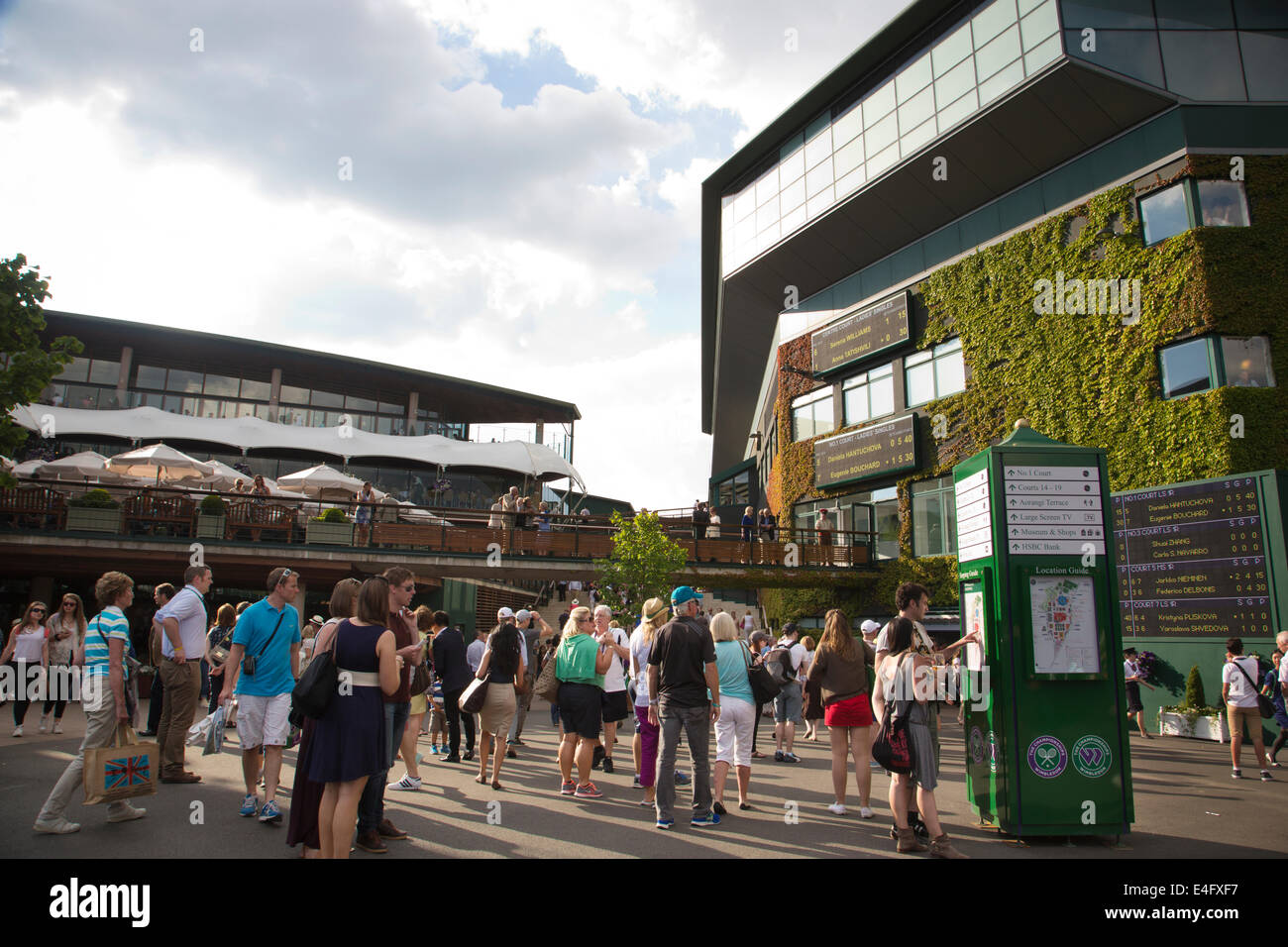 Wimbledon Tennis Weltmeisterschaften 2014, Südwesten von London, England, UK Stockfoto