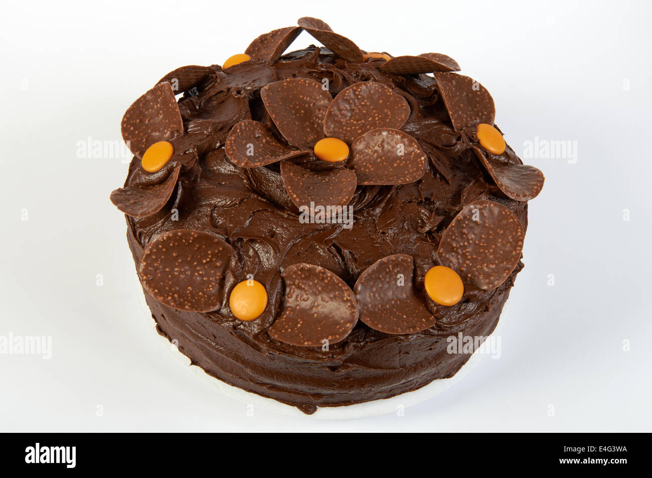 Orange Schokolade Kuchen Stockfoto