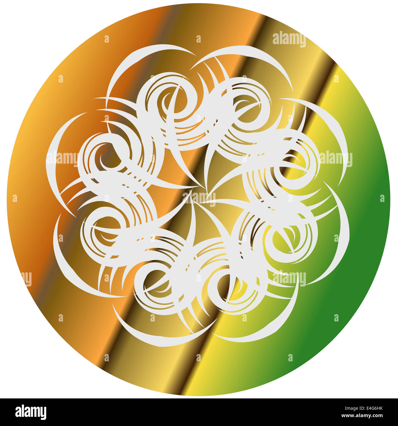 Abstrakte Magie twirl Blume mit Hintergrund Stockfoto