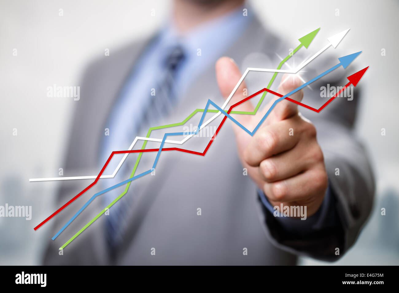 Erfolg im Geschäft Stockfoto