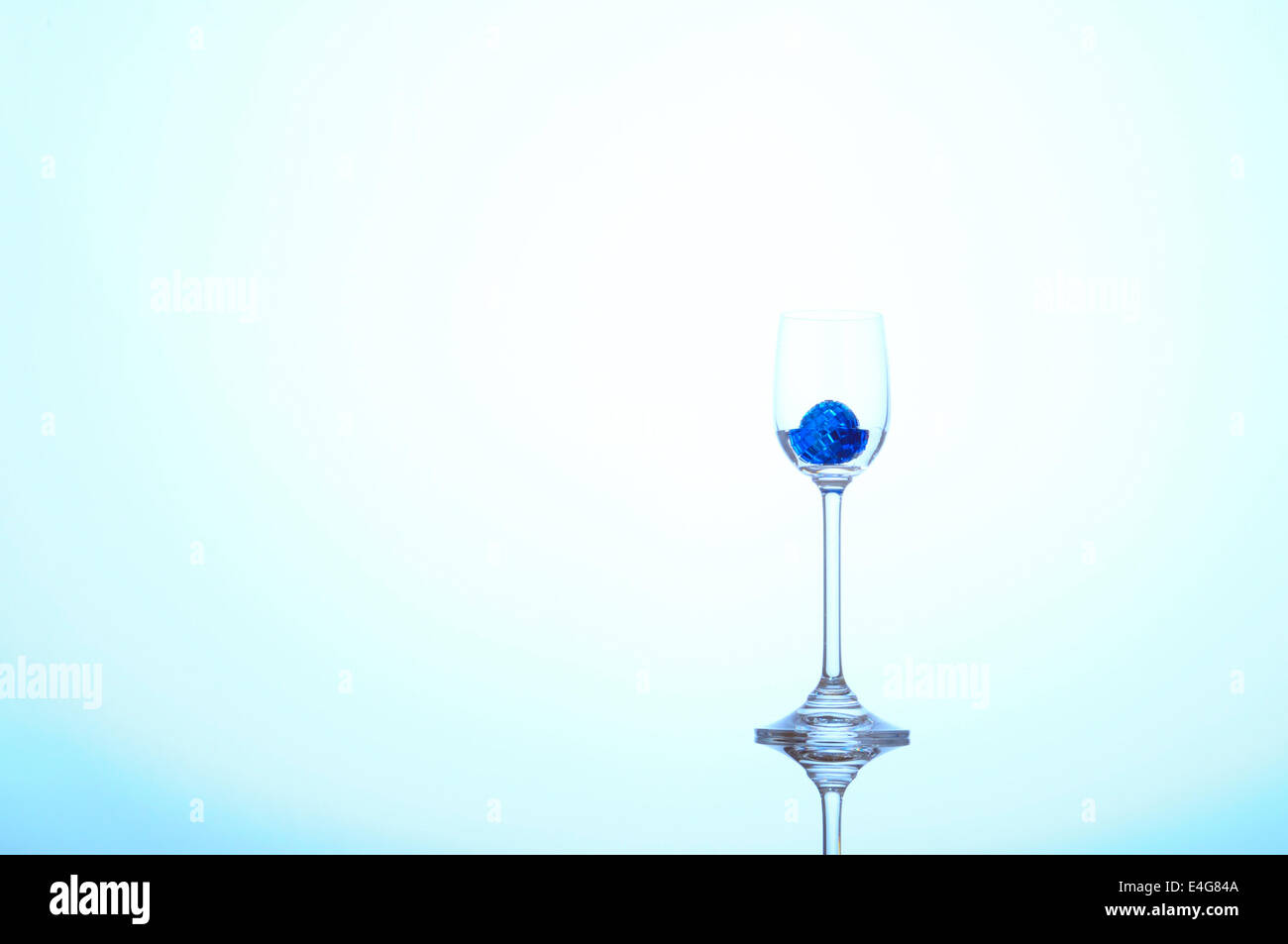 Frisches Blau cocktail Stockfoto