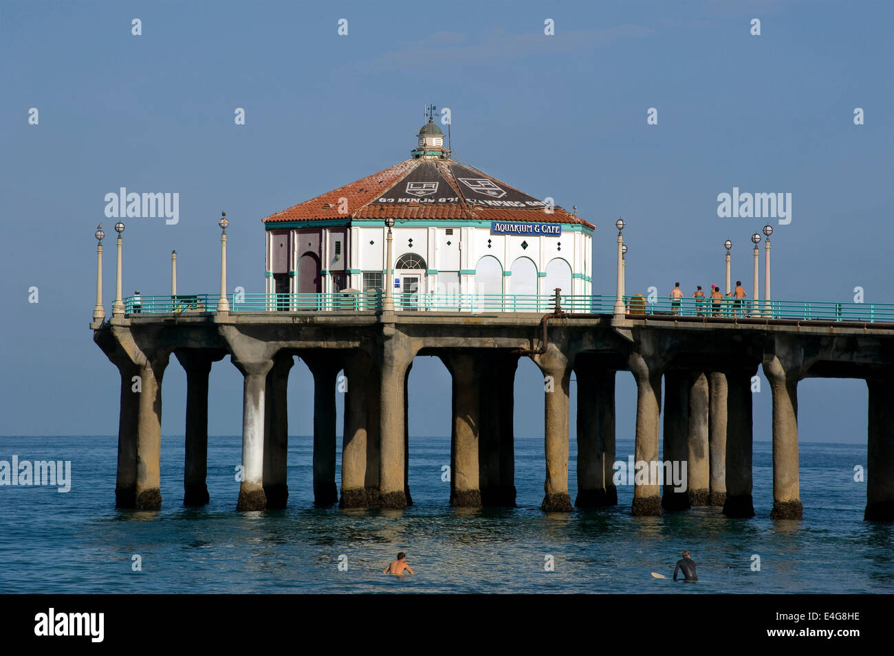 Manhattan Beach Pier in der South Bay von Los Angeles Stockfoto