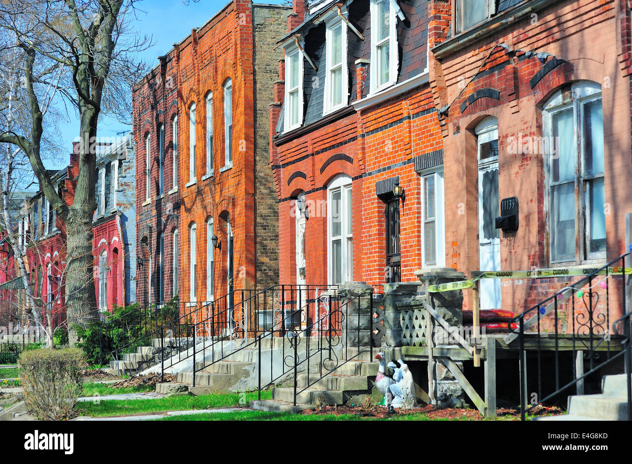 USA-Illinois-Chicago-Pullman Nachbarschaft bezeichnet eine offizielle Altstadt. Stockfoto
