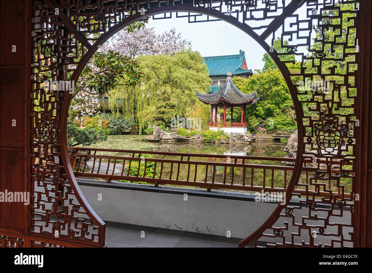 Dr. Sun Yat-Sen Classical Chinese Garden in Vancouver, British Columbia, Kanada. Stockfoto