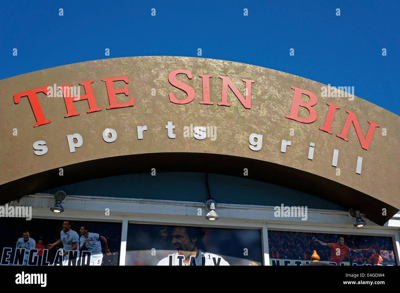 Die Sin Bin Sportgrill in Vancouver, BC, Kanada Stockfoto