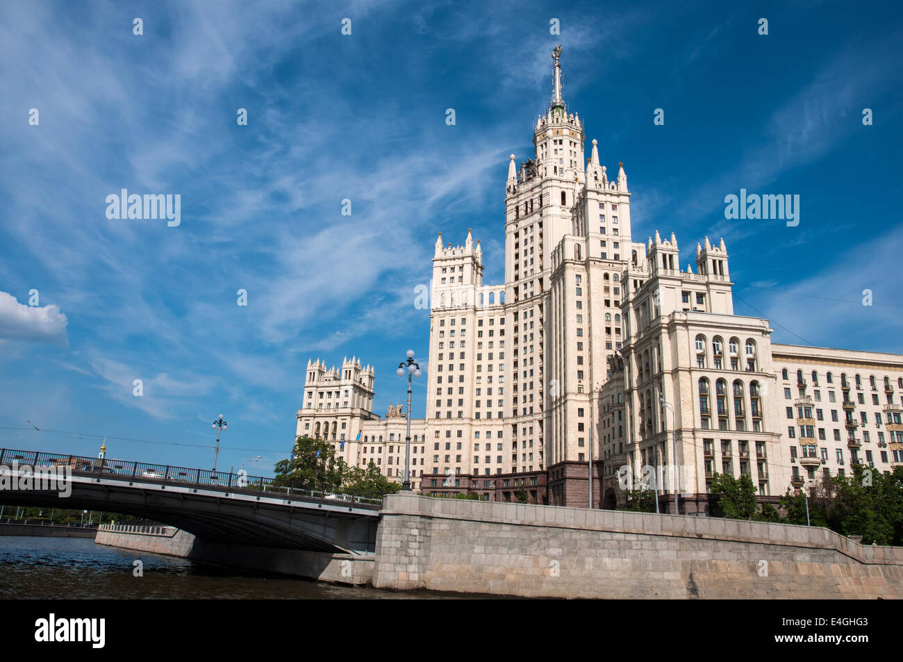 Stalins Haus in Moskau, Russland Stockfoto