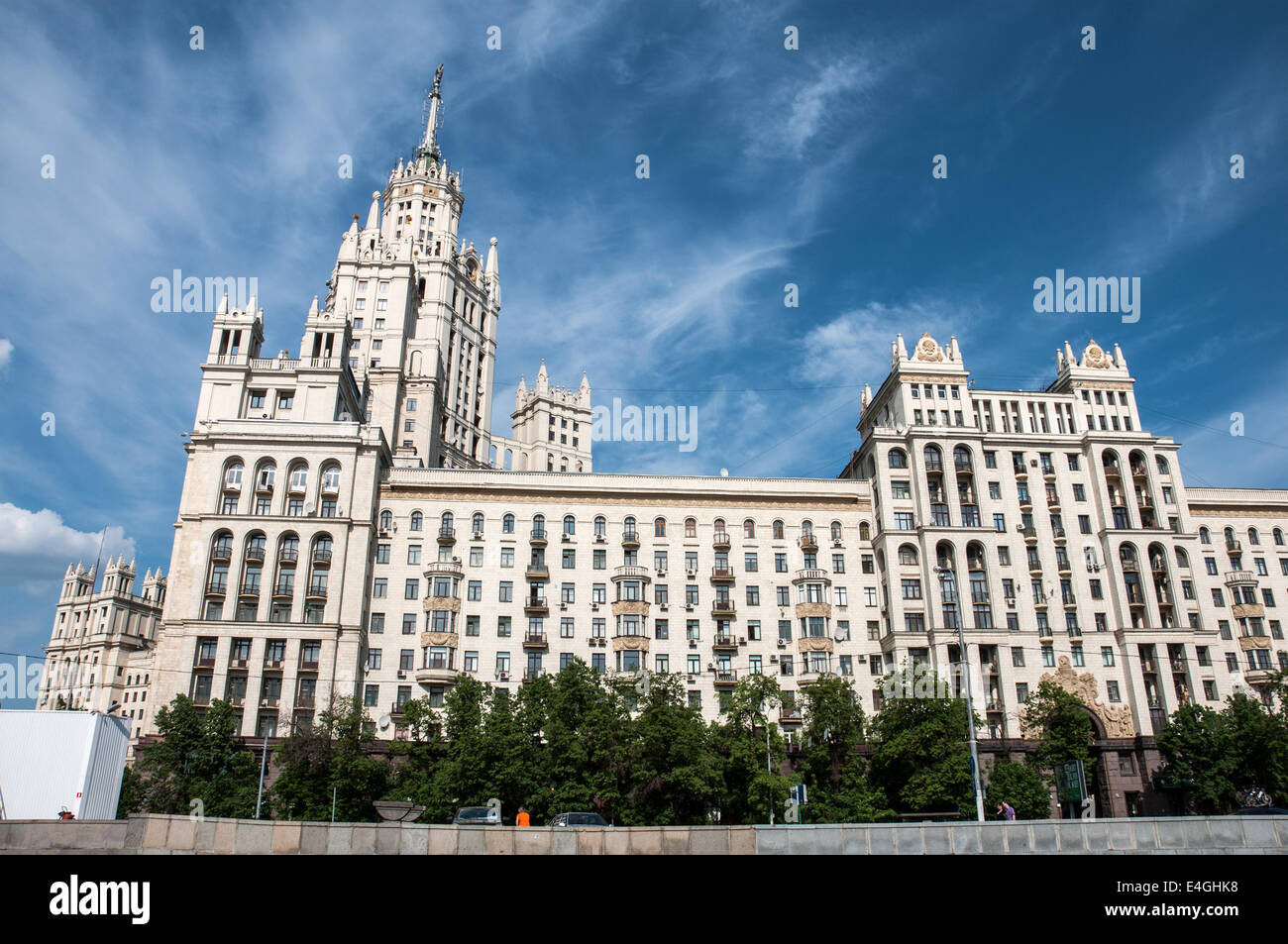 Stalins Haus in Moskau, Russland, Wahrzeichen Stockfoto