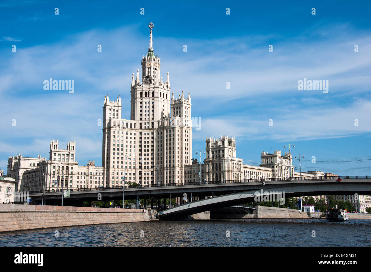 Stalins Haus in Moskau, Russland, Wahrzeichen Stockfoto