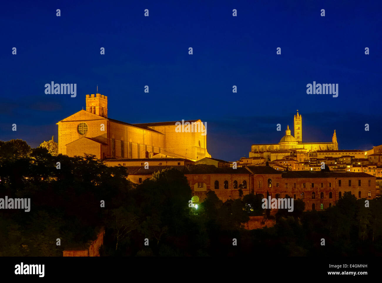 Stadtbild mit dem Dom, Siena, Toskana, Italien, Europa Stockfoto