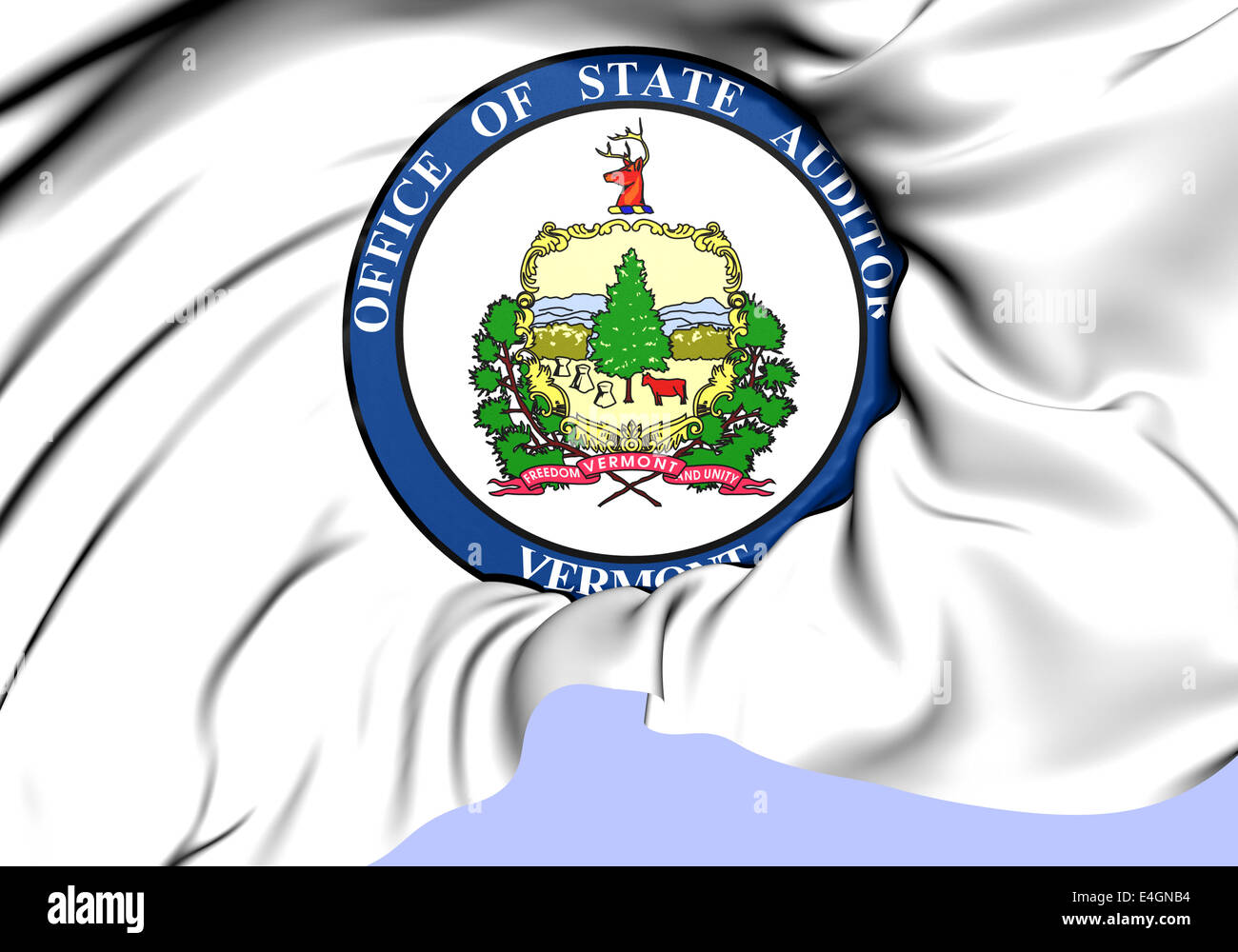 Staatlichen Prüfer Vermont Siegel, USA. Hautnah. Stockfoto