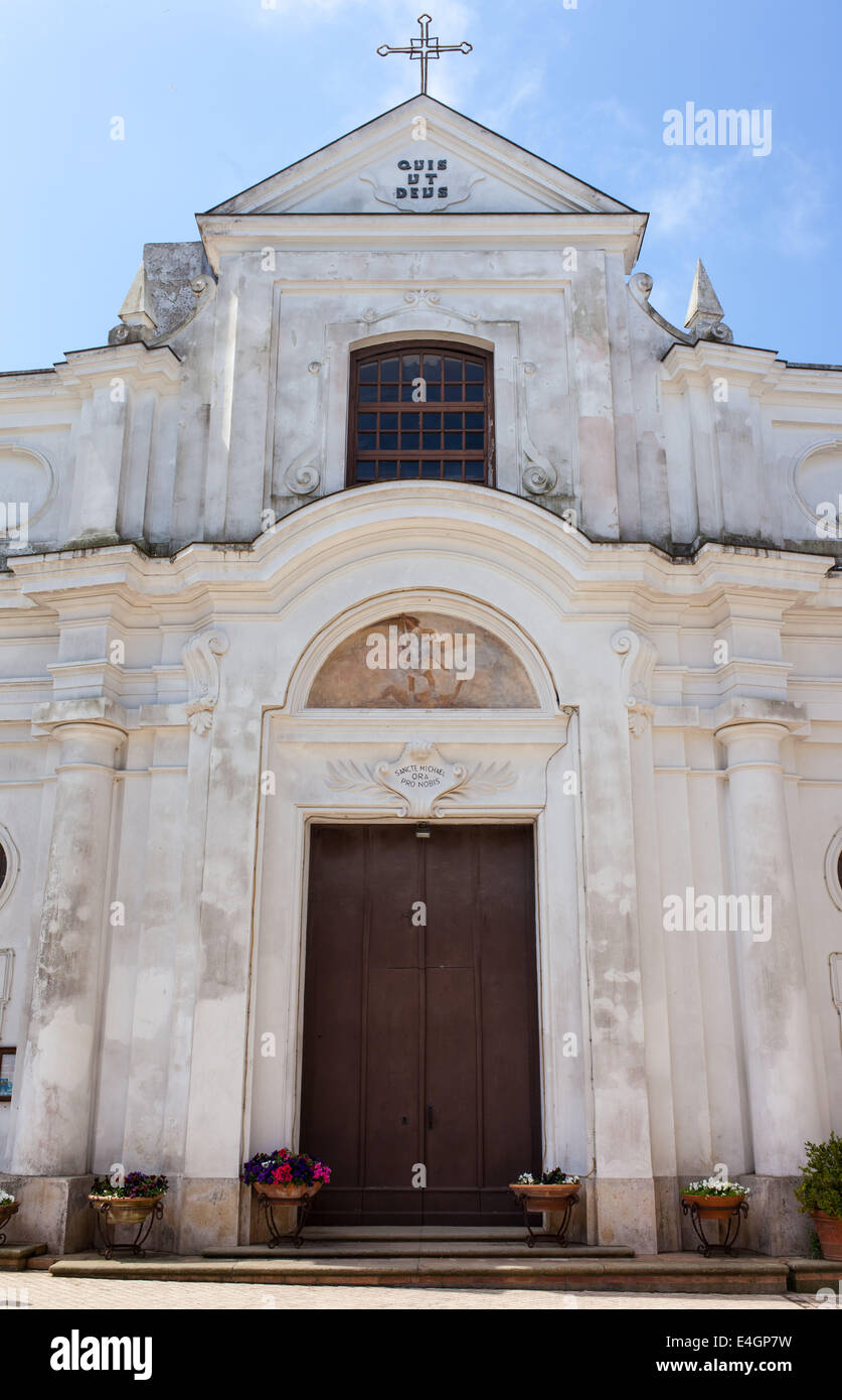 San Michele (St. Michael) Kirche, Anacapri, Capri, Italien. Stockfoto