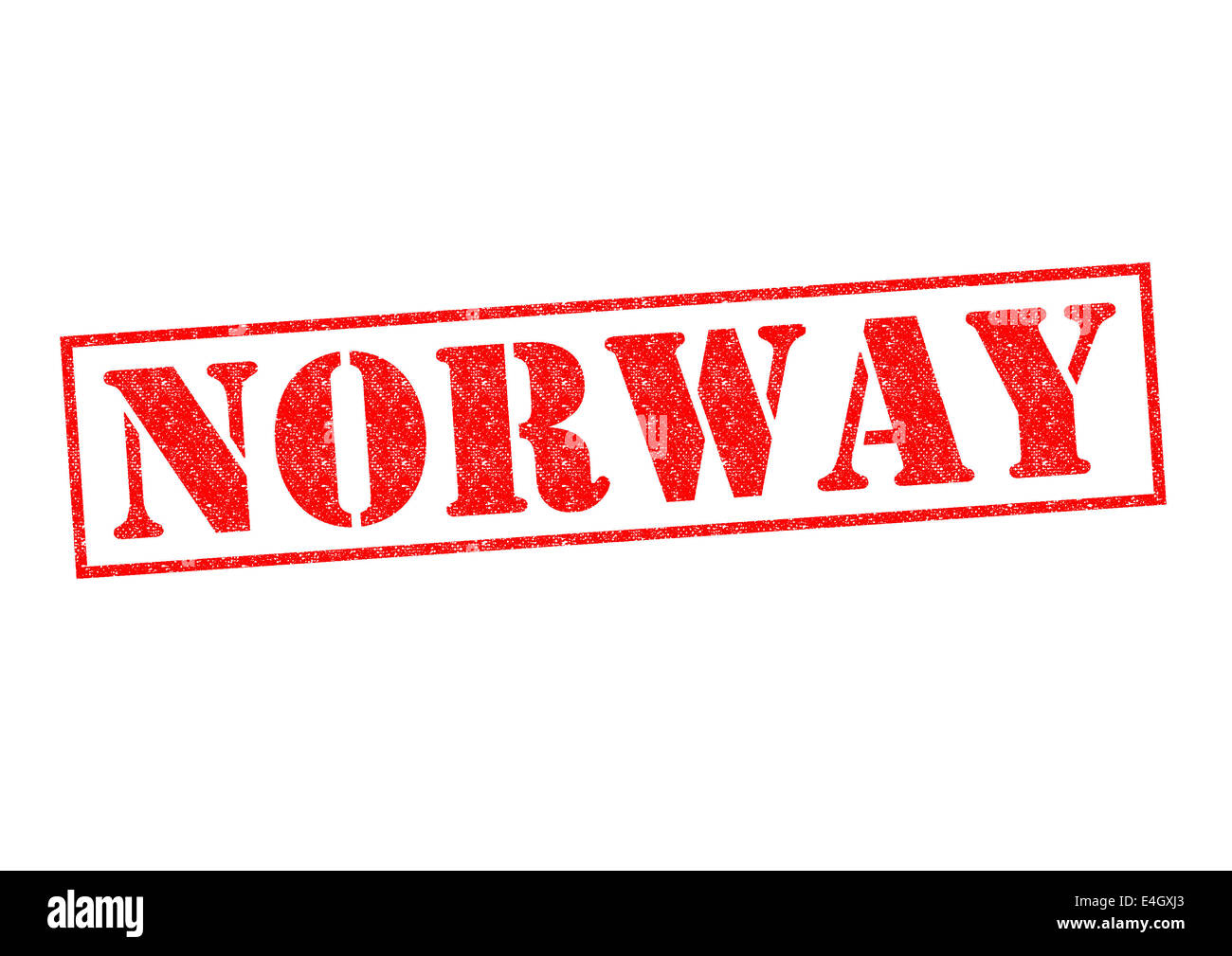 Norwegen-Stempel auf einem weißen Hintergrund. Stockfoto