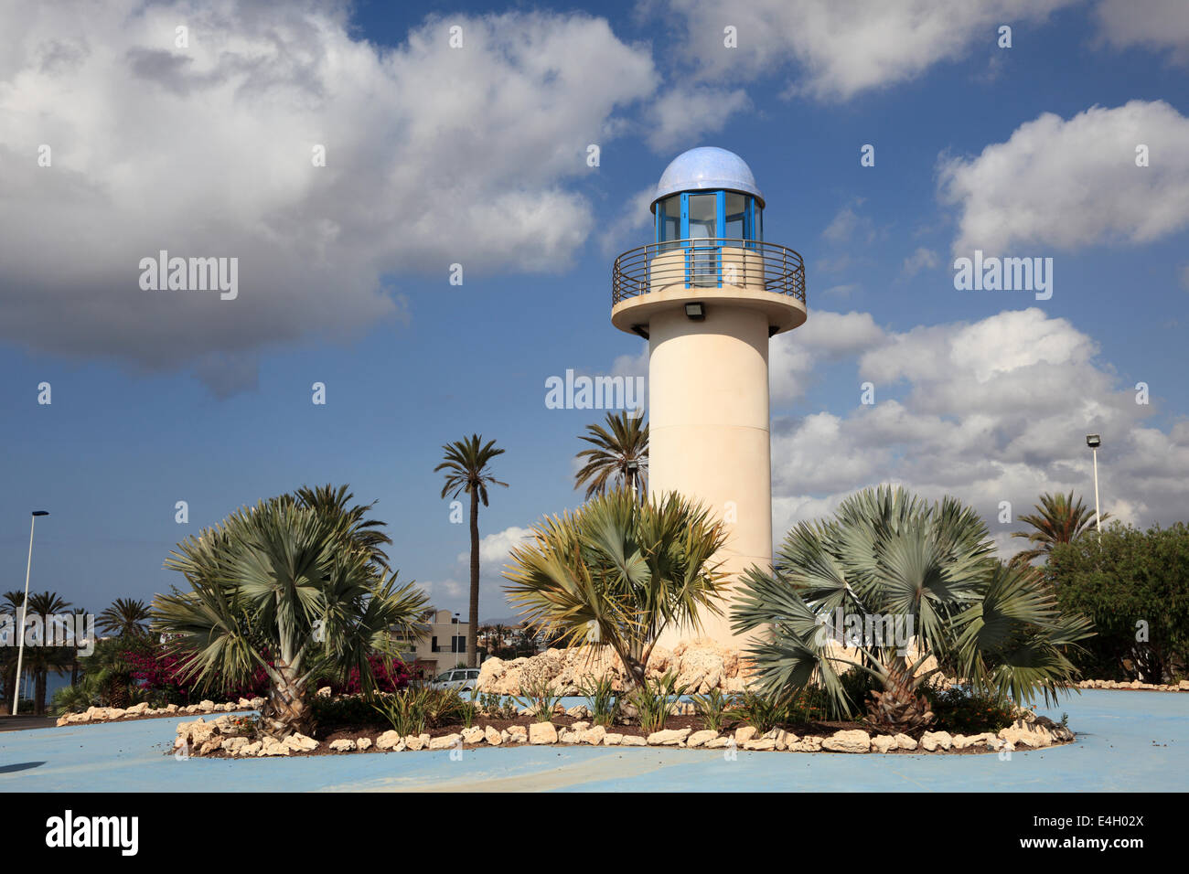 Leuchtturm in Puerto de Mazarron. Provinz Murcia, Spanien Stockfoto