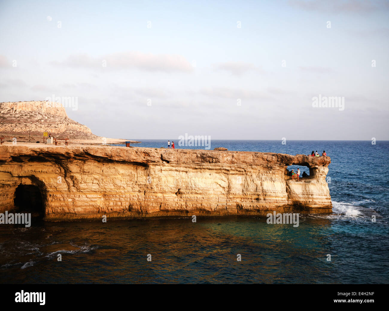 Zypern, Ayia Napa - Juli 10:Sea-Höhlen in der Umgebung von Ayia Napa in Zypern im Juli 10,2014 Stockfoto