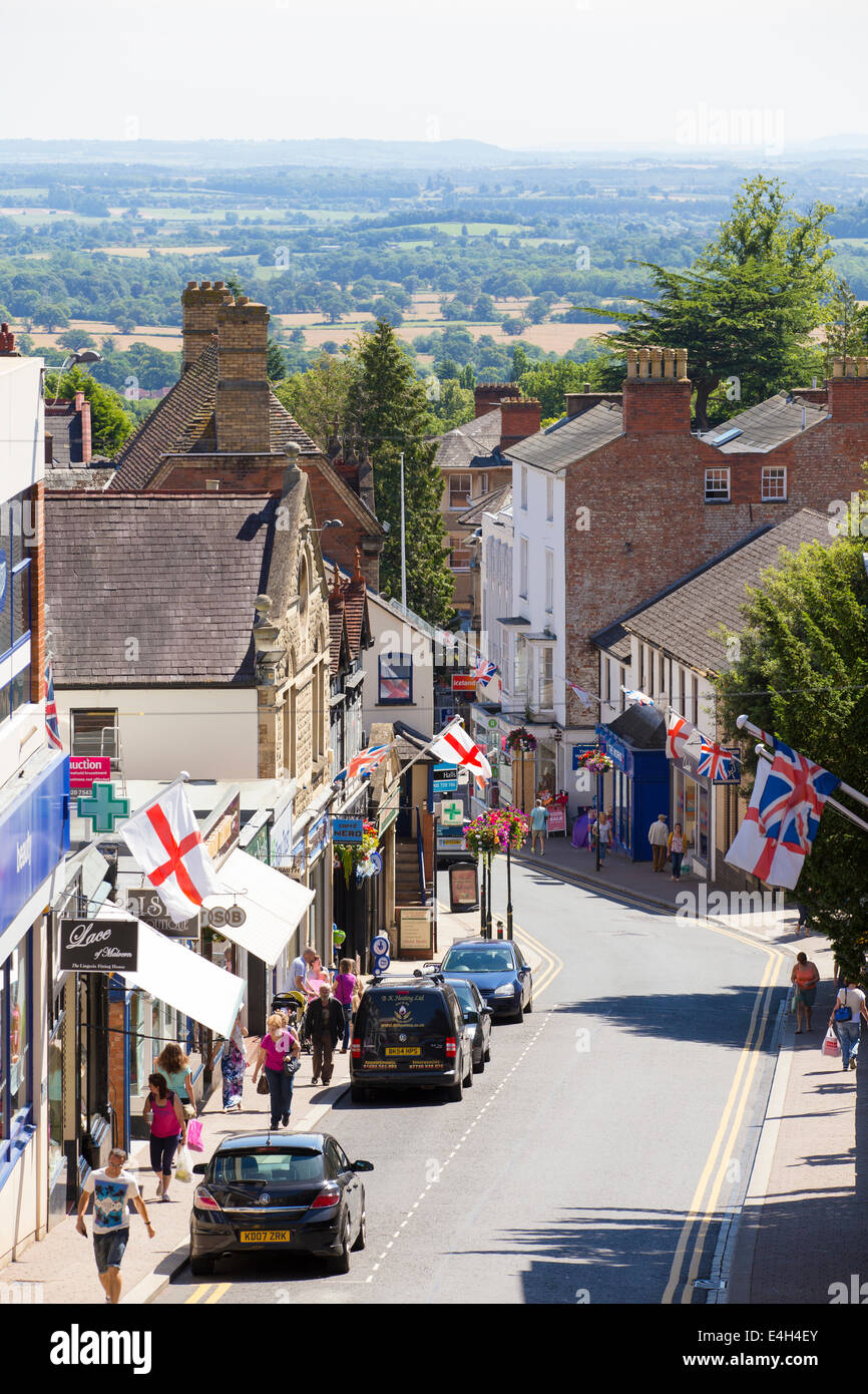 Church Street in der Stadt von Malvern, Worcestershire, UK Stockfoto