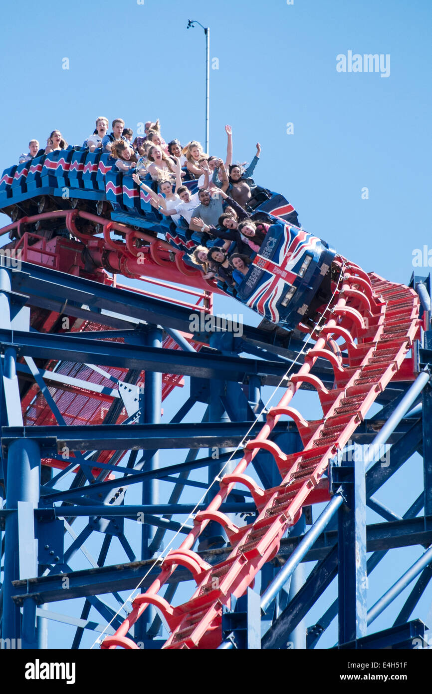 Blackpools Big One in Blackpool Pleasure Beach Stockfoto